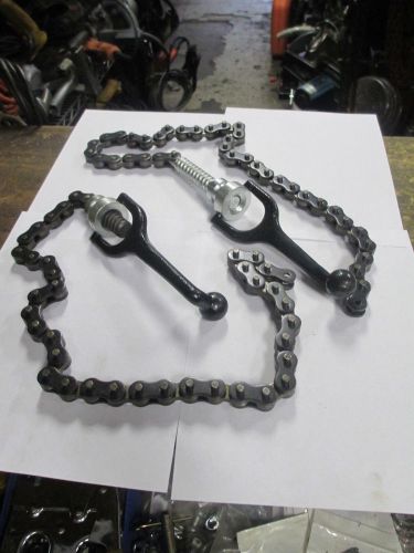 Greenlee/current  2 tugger puller hold down chains new fits all pullers for sale