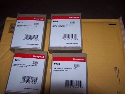 Lot of 4 HONEYWELL TR21 10 K Ohm Remote Temp Sensor, Wall Module, NEW in box