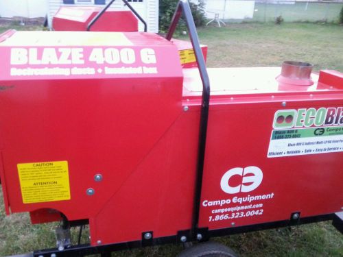 Campo equipment blaze 400g indirect mulit-lp/ng fired portable heater #55113j for sale
