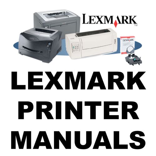 Lexmark printer service manuals &amp; parts catalogs laser optra mfc manual on a cd for sale