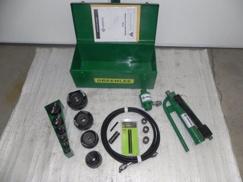 Greenlee 7310sb knockout set 1/2&#034;-4&#034; with 1725 foot pump,7610,7304,7906,767,nice for sale