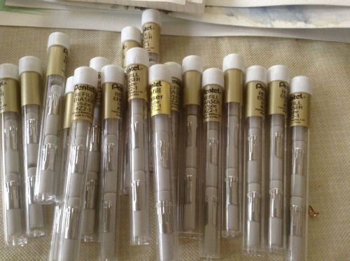 Pentel Refill Eraser (Pentel Z2-1) 3 Erasers per Tube Lot of 18 tubes