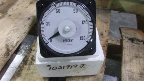 BYRAM/YOKOGAWA PERCENT SCALE #1021919J TYPE:DB-40 RANGE-0/150 PERCENT USED