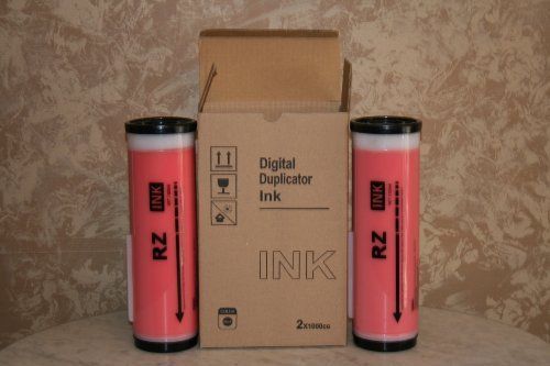2 Riso Compatible Red Ink Tubes, for Risograph RZ Series Duplicators
