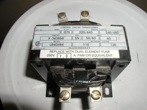 Control circuit transformer x-343858 for sale