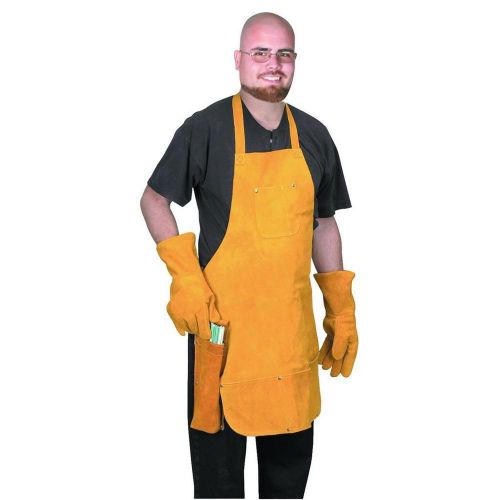 New 3 PC WELDERS SET LEATHER WELDING APRON GLOVES HOLDER