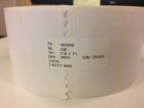 1 Roll of 2,340 Barcode Labels - Zebra  10010039