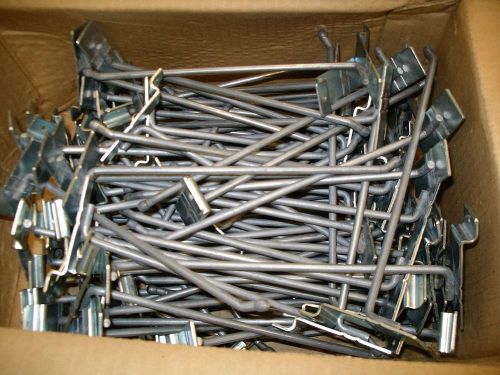 100 piece slatwall hooks 1/4x8 for sale