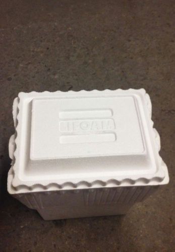INSULATED STYROFOAM SHIPPING BOX COOLER CONTAINER 9 x 6 3/4 x 11 STK #12