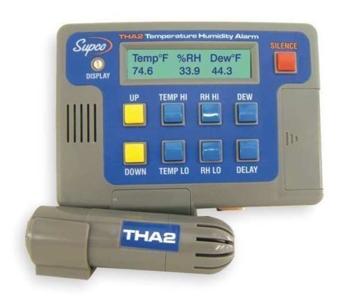 Supco tha2 temperature humidity dew point alarm logger for sale