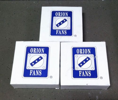 (3 ) Orion Cooling Fans OA109AP-11-1TB, AC 120x38mm 115V Terminal Ball 110CFM