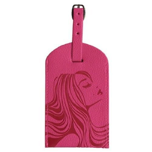 New pierre belvedere j&#039;adore pink executive line embossed luggage tag nip for sale