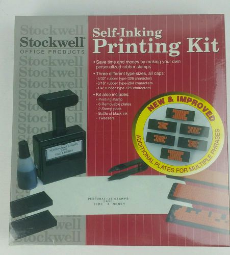 Stockwell Printing Kit Self-Inking Stamper Letters Numbers