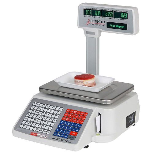 Cardinal detecto dl1030p 30 lb. digital price computing scale with printer an... for sale
