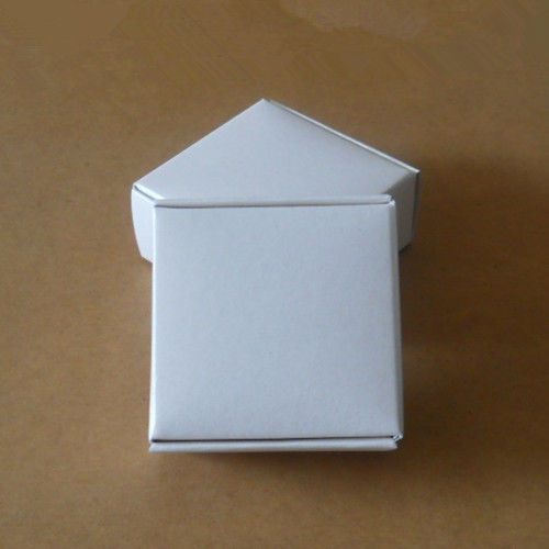 White Kraft Paper Packaging Box Party Gift Wedding Favors Jewelry Pack