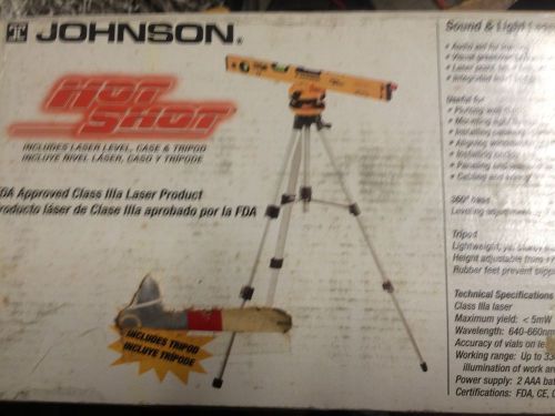 Johnson Hot Shot Sound And Light Laser Level Kit. Never Opened - Brand  New!
