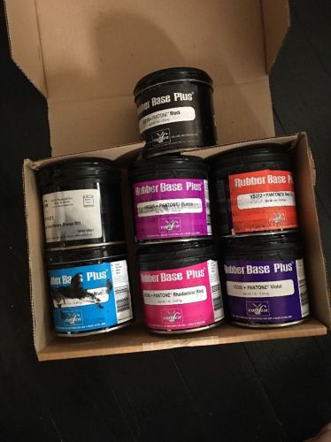 Vanson rubber base plus pantone ink - set of 7 colors for sale