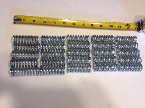 .135&#034; Plated Wire Compression Spring Lot Of 25