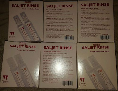 6 boxes of 12 each box WINCHESTER LABS Saljet® Saline Solution