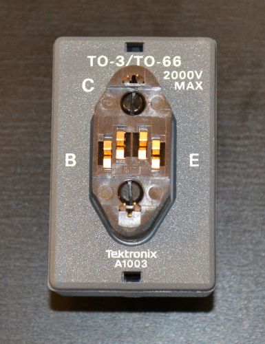 Tektronix A1003 Power Transistor TO-3/66 Test Fixture for 370x/371x Curve Tracer