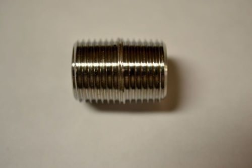 1/2&#034; close nipple 304 stainless steel npt male pipe fitting home brewing for sale