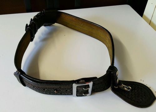 Safariland Model 87 Braun Leather Duty Belt With Accessories Size 38
