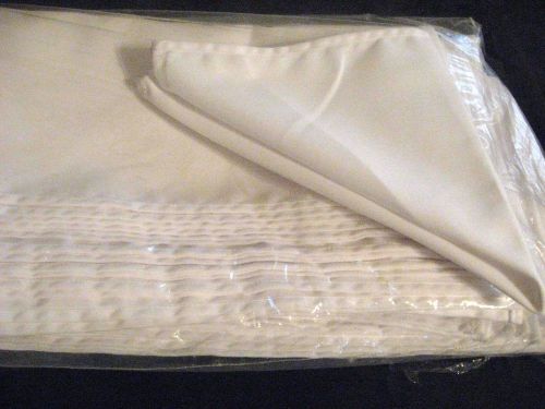 New 48 White Restaurant Wedding Catering Dinner Cloth Linen Napkins 20X20