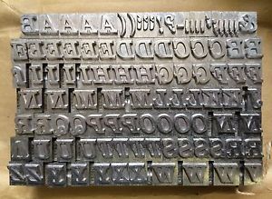 Letterpress Metal Type 30pt. Consort Italic Cap/Lc/Fig Complete Vintage Font