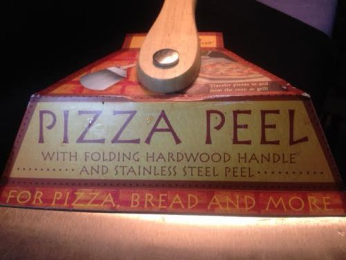 Pizza Peel with hardwood folding handle and stainless peel