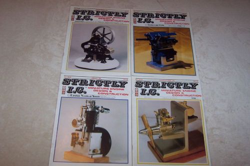 LOT OF 4 STRICTLY I.C. MAGAZINES FROM 1998 MINIATURE ENGINE DESIGN GOOD COND.
