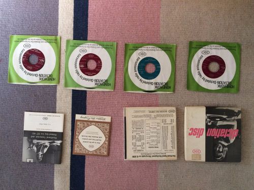 6DDC Dictation Disc Set 482 Shorthand Complete Theory Review 45RPM Vinyl Records