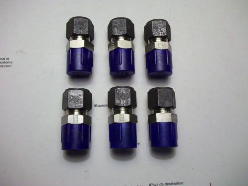 6pc parker tubing fittings 1/2&#034; tubing to 1/2&#034; mnpt 8-8 fbz-ss male pipe 316ss for sale