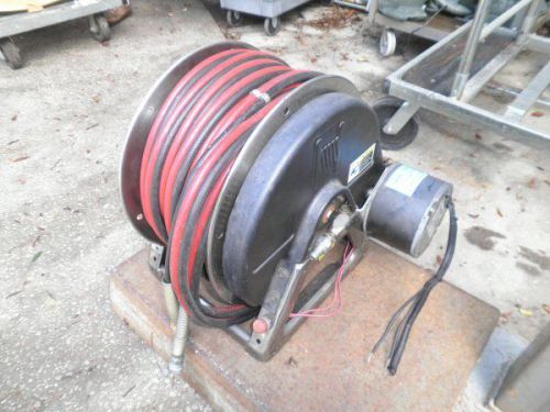 Hannay reels 12vdc electric powered rewind reel with hoses fire rescue air water for sale