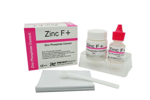 Prevest DENPRO zinc Phosphate Cement - Zinc F+ Powder &amp; Liquid Kit