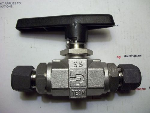 New parker 1/2&#034; ball valve 1/2 to 1/2 316 stainless swedgelock 8z-b8lj2-ssp for sale