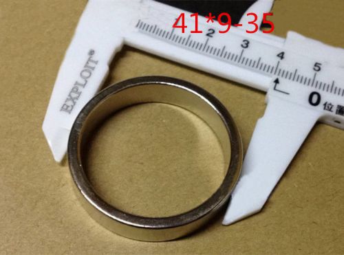 2 pcs 41mm x 9mm 35mm-hole  N50 Ring Round Neodymium Permanent Magnets With Hole