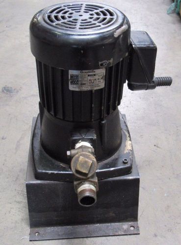 GRAYMILLS COOLANT PUMP A-32603-F &amp; MOTOR TYPE M.T. 1/2 HP 3 PHASE 2 POLE