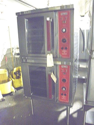 VULCAN ECO2D DOUBLE STACK HALF SIZE 1 OR 3 PHASE ELECTRIC CONVECTION OVEN