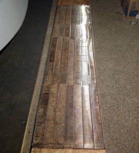 Wire belt flat-flex stainless steel .375&#034; pitch conveyor belt 18&#039;x24&#034; nos for sale