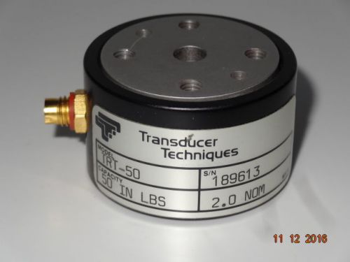 Transducer Techniques TRT-50, 50 IN LBS, 2.0 NOM,  Reaction Torque Sensor