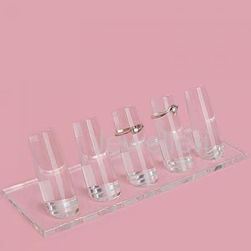 5pcs finger ring jewelry display holder showcase stand base rack jewelry for sale