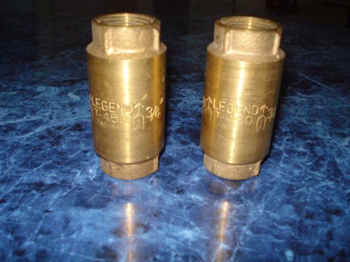 Two - legend 3/4&#034; brass spring check valve, 200 psi, t-450 for sale
