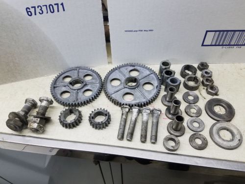 Atlas lathe 10&#034; &amp; 12&#034; gears,bushings,bolts,nuts,washers,spacers large lot for sale