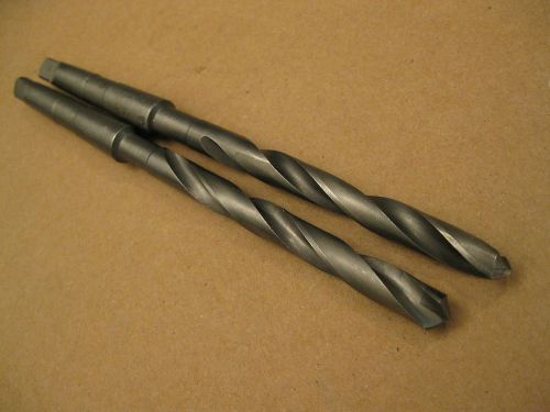 3/8&#034; Carbide Tip #1MT Shank Drills, Precision Twist,2pc lot
