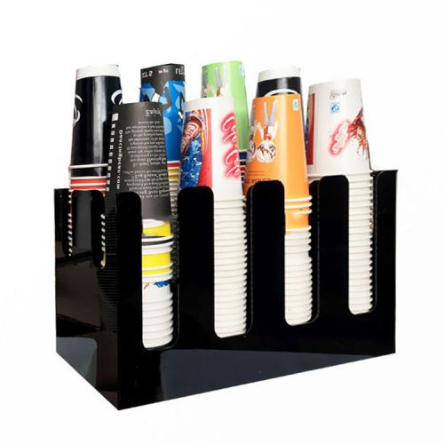 41*20.5*24cm Coffee Beverage Condiment Cups Lid Dispenser Organizer Holder Rack