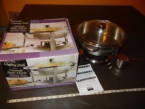 3.5 QT Chafing Dish Serenata Stainless Steel Chafing Pan Buffet Serving Dish