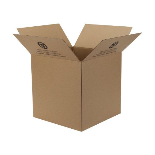 Duck Brand Kraft Corrugated Shipping Boxes, 14 x 14 x 14, Brown, 6-Pack (280