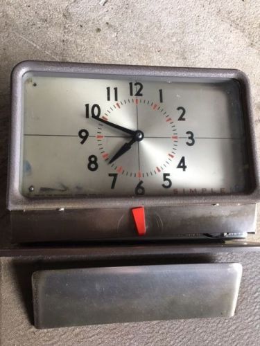 SIMPLEX TIME RECORDER (KCF14RBR) USED TIME CLOCK ELECTRIC