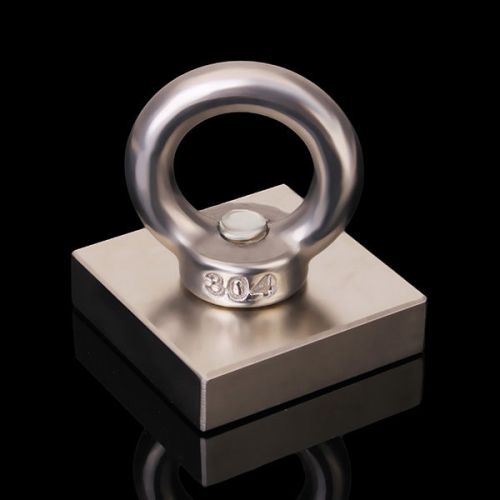 N35 40x40x44.5mm Eyebolt Ring Magnet Salvage Tool