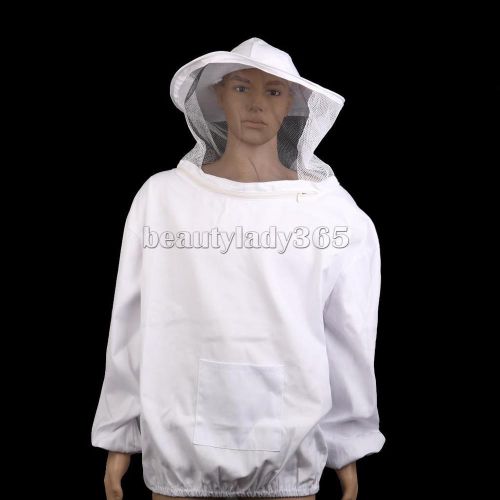 Professional Beekeeping Jacket Veil Bee Protected Suit Smock Equipment